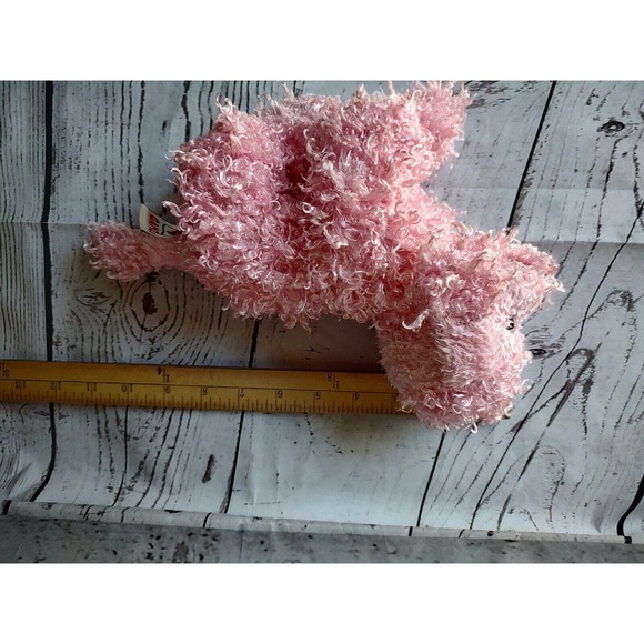 Ganz Webkinz Pink Poodle Stuffed Plush Curly Puppy Dog HM107 Toy NO Code - Picture 8 of 8